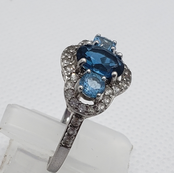 DK Jewelers Jewelry Exquisite London Blue And Sapphire Ring In